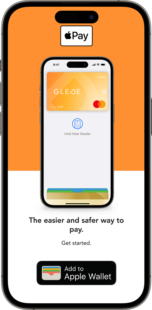Glede-appen med knappen «Add to Apple Wallet»