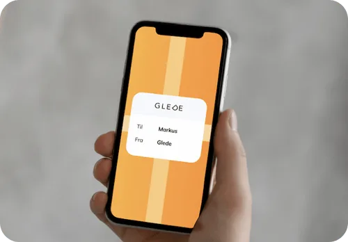 Finner du ikke gavekortet ditt i Glede-appen?